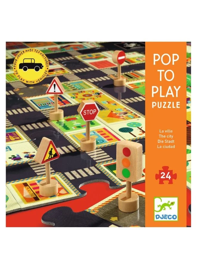 DJECO The City Pop To Play Puzzles