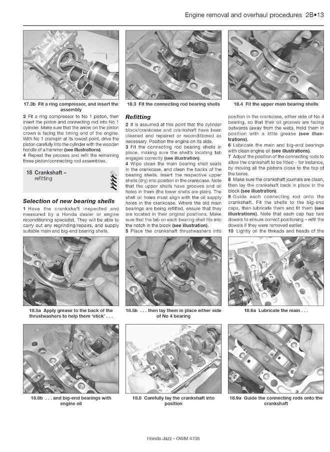 Honda Jazz (02 - 08) Haynes Repair Manual  - Image 5