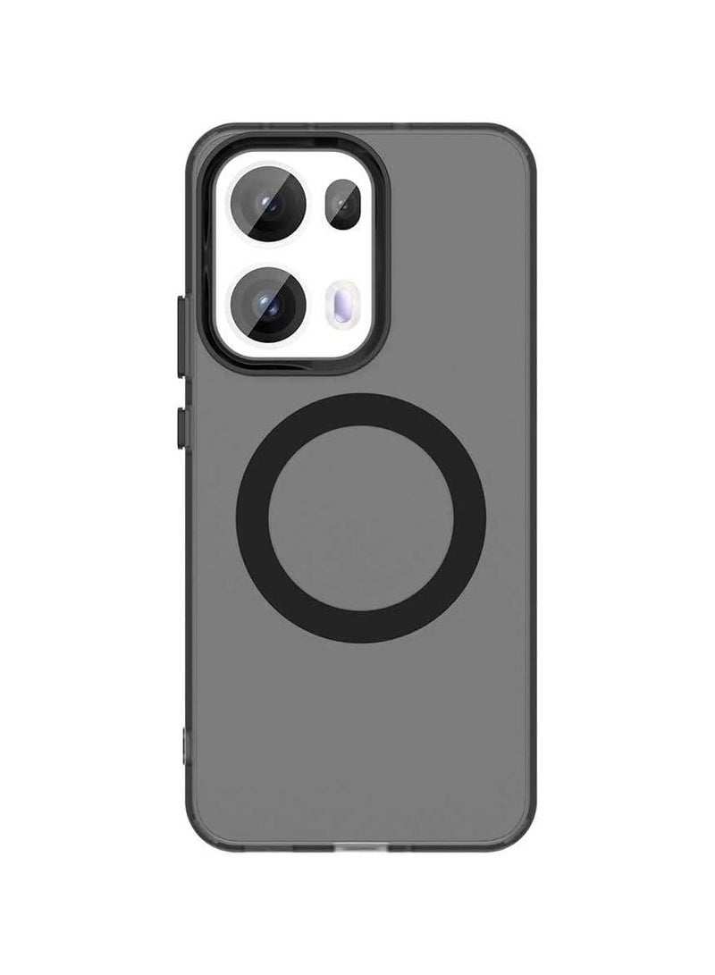 Clear Magnetic Case for OPPO Reno 13 Pro 5G with Built-in Magnet and Four-Corner Airbag Protection - Image 1