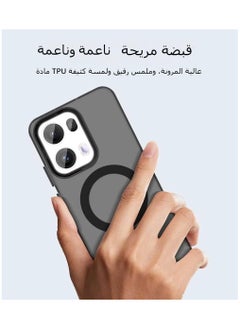 ماركة غير محددة علبة مغناطيسية شفافة مانعة للسقوط لهاتف OPPO Reno 13 Pro المدمجة، تحمي الهاتف بأربع زوايا هوائية وتتوافق مع OPPO Reno 13 Pro 5G.  - Image 2