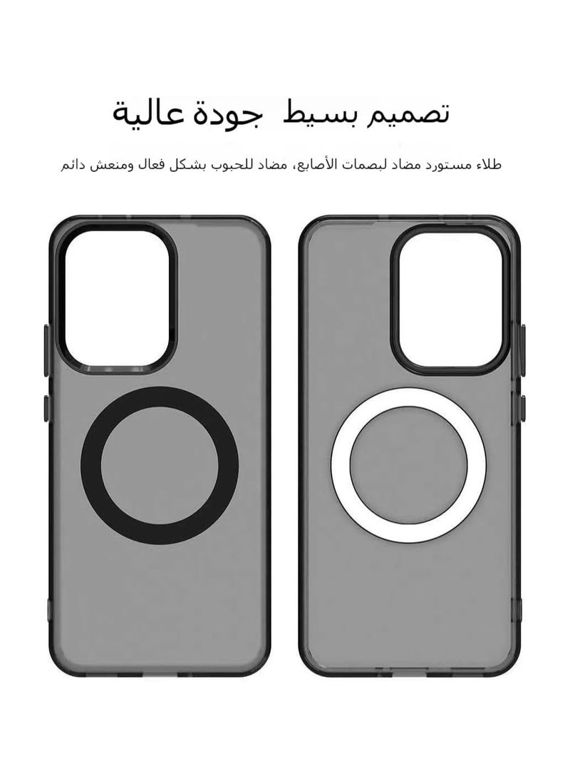 Clear Magnetic Case for OPPO Reno 13 Pro 5G with Built-in Magnet and Four-Corner Airbag Protection - Image 3