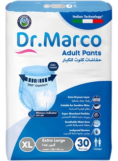 Dr. Marco Adult Culotte Diaper, Size XL, 30 Pants with Wetness Indicator, Turkish made Incontinence Pull Ups Underwear with Italian Technology - pzsku/Z7B95045AC1108C9D8279Z/45/_/1739348627/af58b28f-d0b5-4b8b-82f9-6edb4c7b3bc4