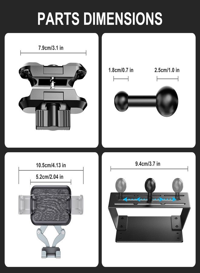 Surfcabin Dash Mount Phone Holder, Mobile Holder for 2015-2020 F150 2017-2022 F250 F350 Metal Cellphone Mounting Bracket Stand for Most Cell Phones - Image 4