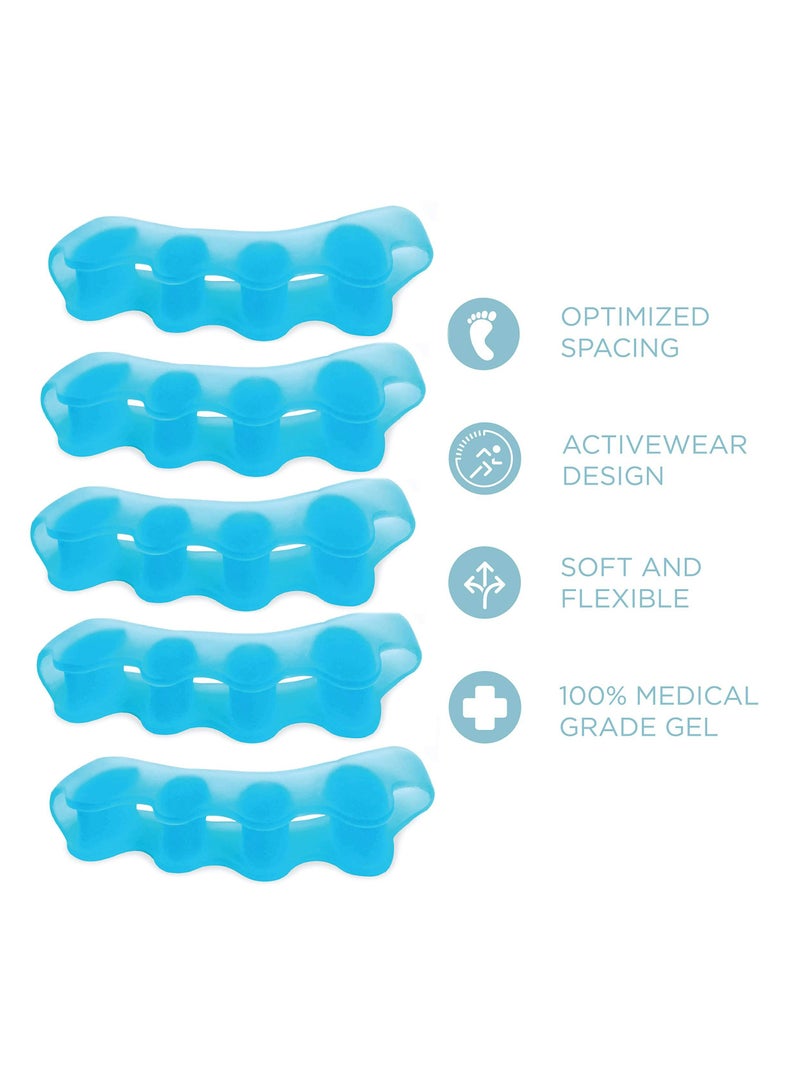 CMGTYYD Toe Separators for Overlapping Toes and Restore Crooked Toes to Their Original Shape, Correct Bunions, Toe Spacers Toe Straightener Toe Stretcher Hammer Toes - Universal Size, 4 Pair - Image 4