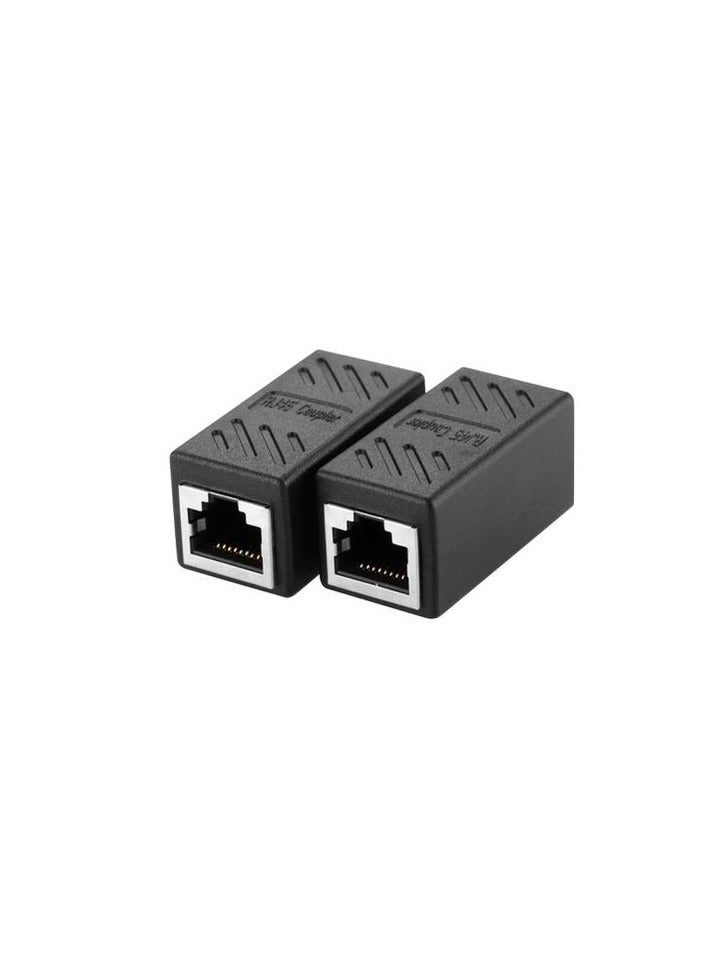 RJ45 Coupler Network Connectors Pack Of 4 black - Image 2