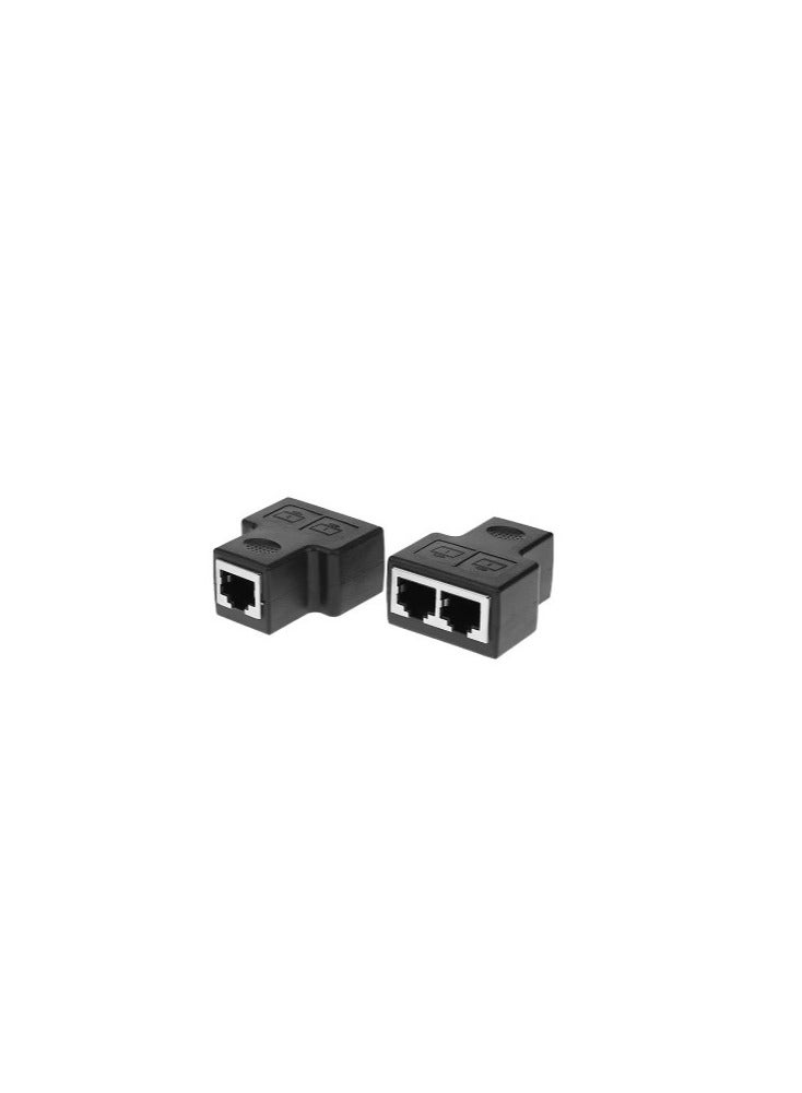 RJ45 Coupler Network Connectors Pack Of 4 black - Image 3