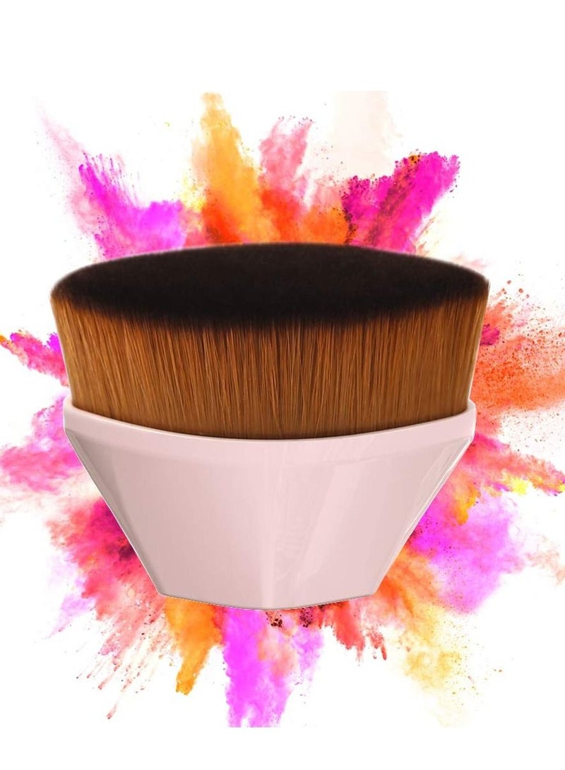 KASTWAVE High Density Foundation Brush, Foundation Makeup Brush, Flat Top Kabuki Travel Loose Powder Blush For Mineral Blending Liquid Cream Buffing Stippling Blending Concealer for Face Body - Image 3
