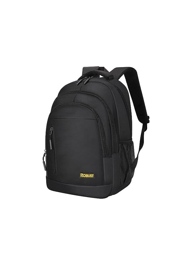 ROBUST Travel Laptop Backpack, Business Anti Theft Slim Durable Laptop Bag, USB Charging Port,Water Resistant College School Large Computer Gifts Bag for Men Women adult Fits 17Inch (Traveler-Black)  - Image 1