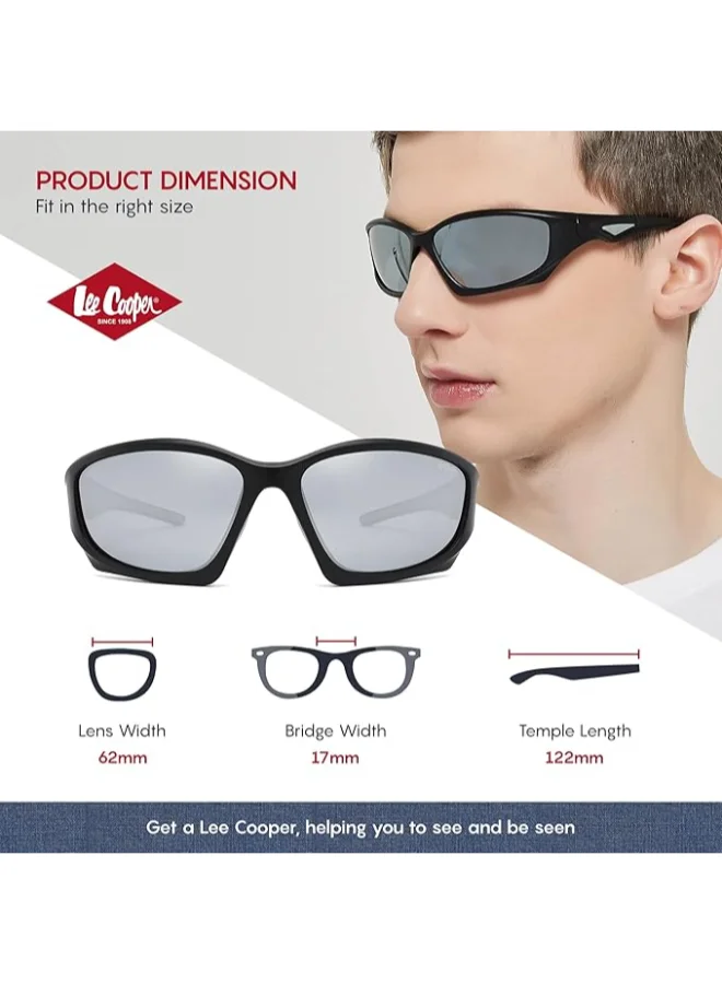 Lee Cooper Men's Sunglasses  Frame Revo Lens Mirror Lens 62mm  - LC1011C04