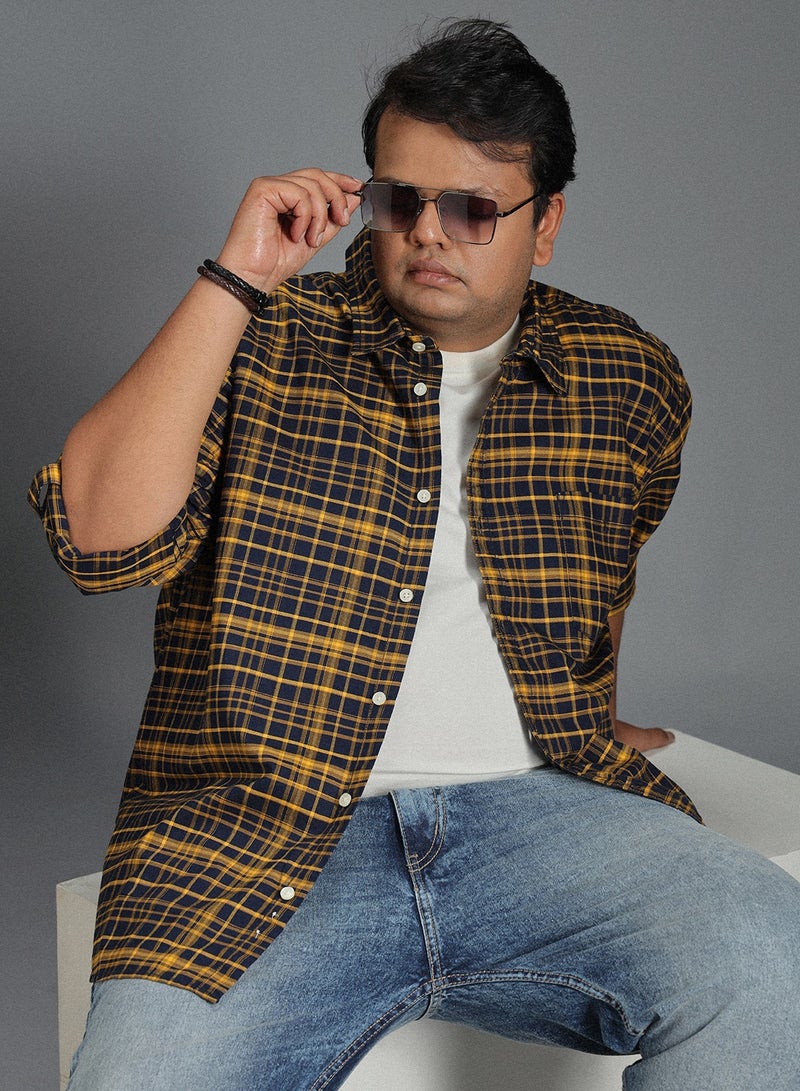 هاي ستار قميص كاروهات كلاسيك متعدد الألوان للرجال، قطن 100% - Image 2