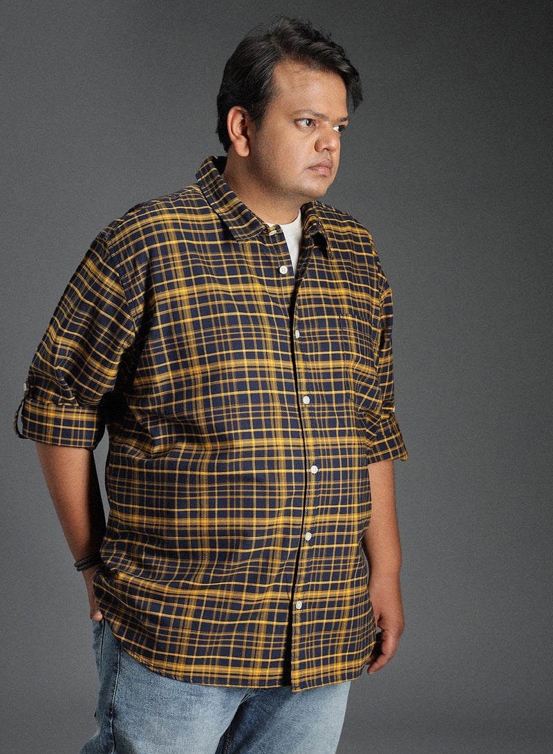 هاي ستار قميص كاروهات كلاسيك متعدد الألوان للرجال، قطن 100% - Image 3