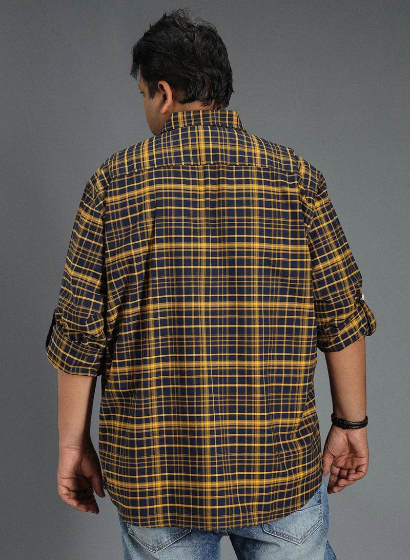 High Star  Multicolor Classic Tartan Checked Cotton Shirt for Men, 100% Cotton for Men | Best Price UAE