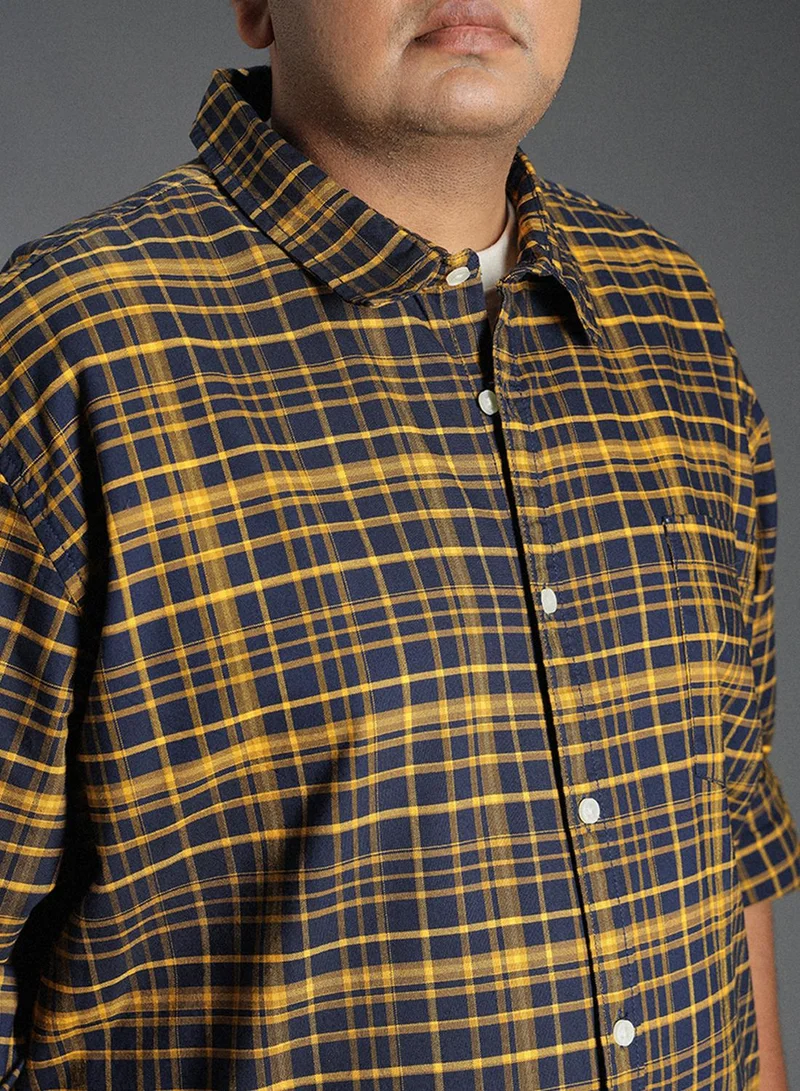 High Star  Multicolor Classic Tartan Checked Cotton Shirt for Men, 100% Cotton for Men | Best Price UAE