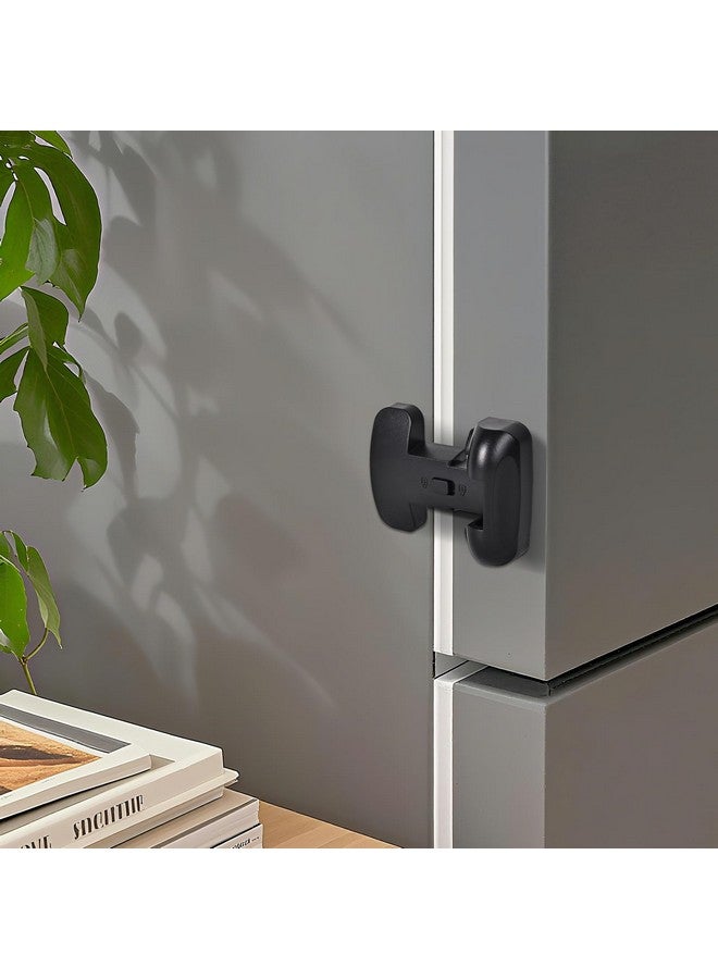 YCT Child Proof Refrigerator Freezer Door Lock Apply to Max 1"(25mm) Sealing Strip for Toddlers and Kids, no Tools Need or Drill (Grey 1PCS) - Image 1
