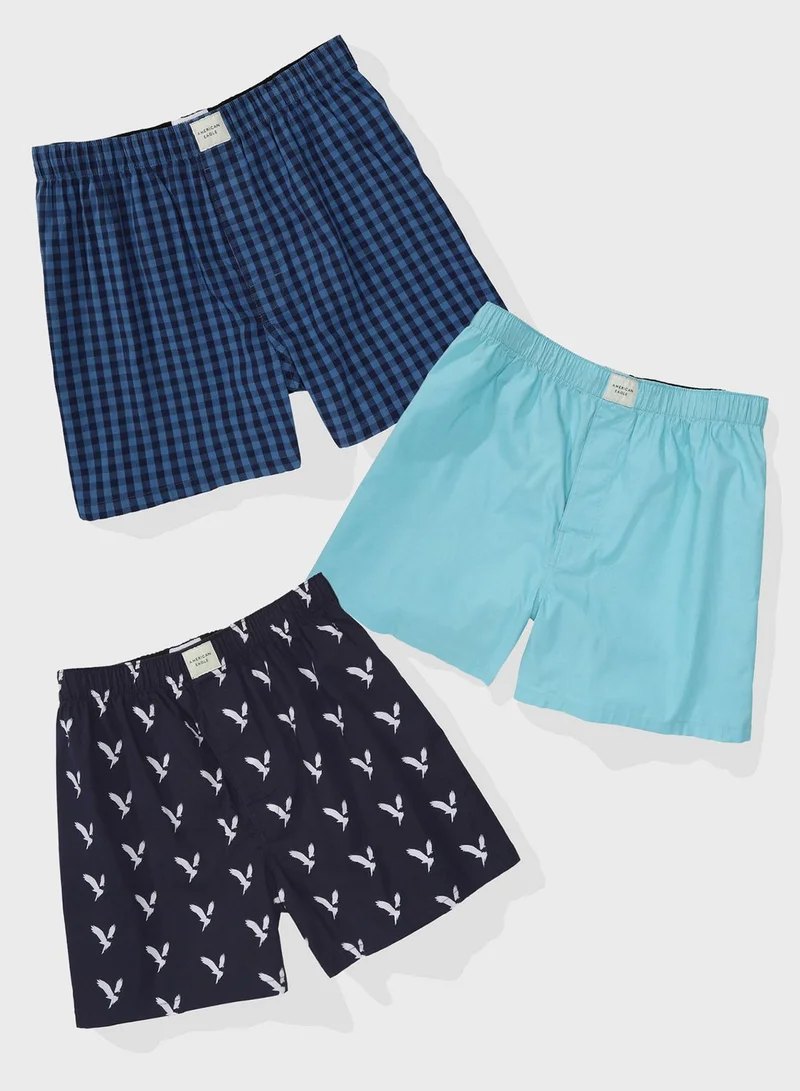 American Eagle 3 Pack Assorted Boxers