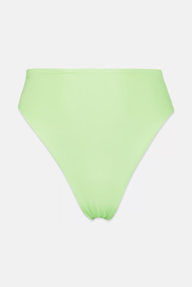 Asos Design Women High Waist Bikini Bottom, Neon Green - Image 2