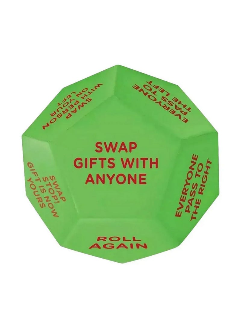 1pcs Christmas Exchange Dice Santa Swap Family Party Games Toys  With 12 unique sides Christmas Props Santa Claus Creative Dices Xmas Navidad Decor Gift - Image 1