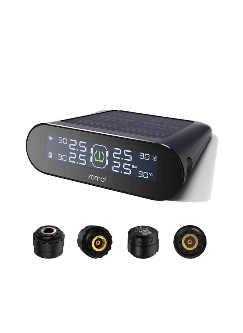 70mai - TPMS Lite | Tyre Pressure Monitoring System with External Sensors, Dual Charging (Solar & USB), Easy Self-Fitment, LCD Display, and Bluetooth APP Control - Image 1