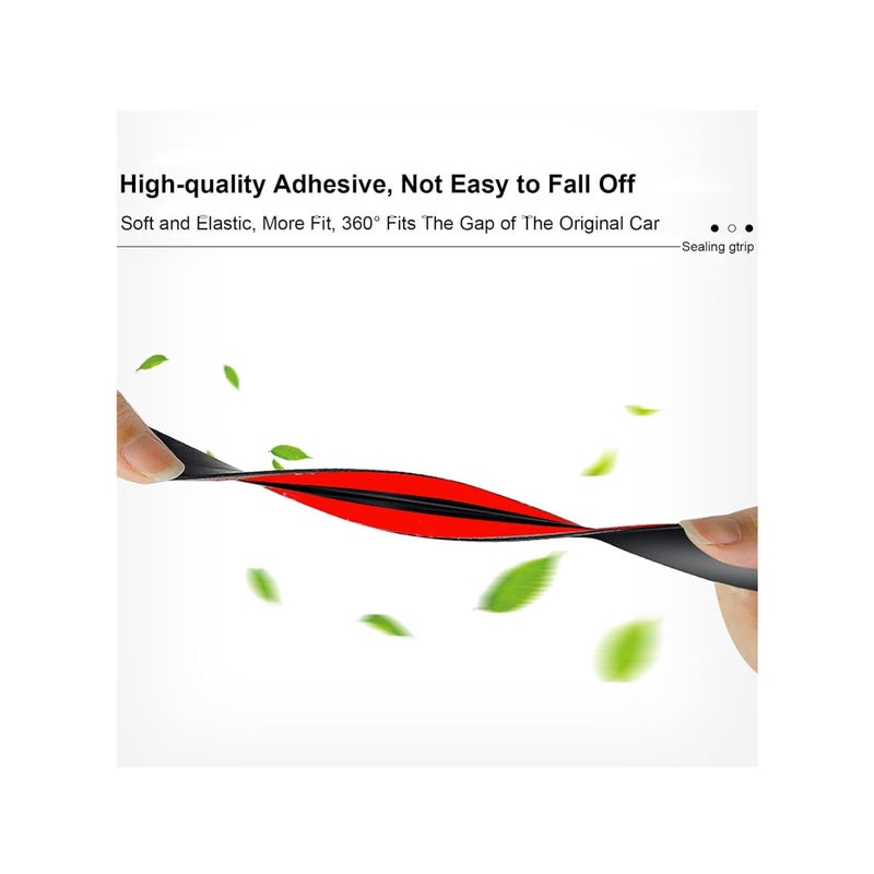 SOLARAE حشوة الطقس للسيارة، ختم فتحة السقف 19 مم، حشوة مطاطية لختم الزجاج الأمامي، شريط لاصق على شكل T لتغطية فتحة السقف، عزل الصوت (5م) - Image 3