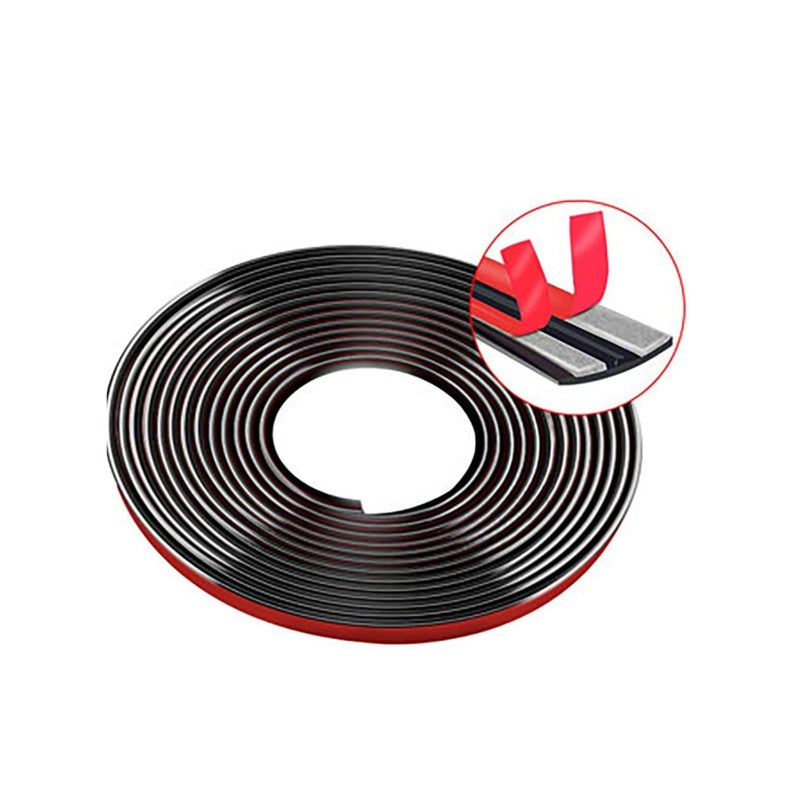 SOLARAE حشوة الطقس للسيارة، ختم فتحة السقف 19 مم، حشوة مطاطية لختم الزجاج الأمامي، شريط لاصق على شكل T لتغطية فتحة السقف، عزل الصوت (5م) - Image 1