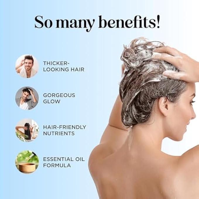 Maple Holistics VOLUMIZING BIOTIN SHAMPOO FOR THIN & FINE HAIR - SULFATE FREE, ZINC PYRITHIONE, COCONUT OIL FOR DRY SCALP CARE - Image 2