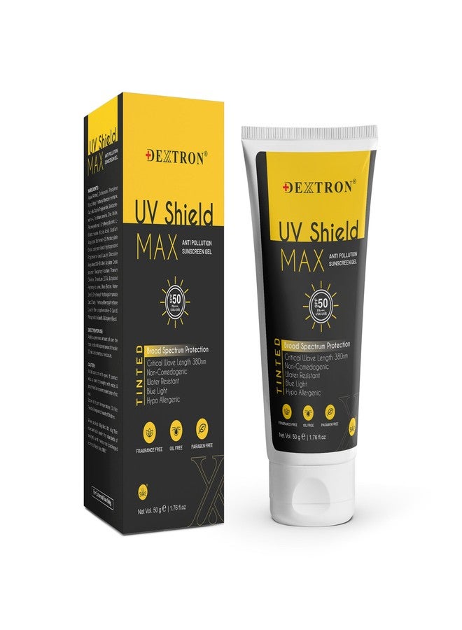 Dextron UV Shield Max Anti-Pollution Sunscreen Gel - Broad Spectrum Protection (50g) - Image 1