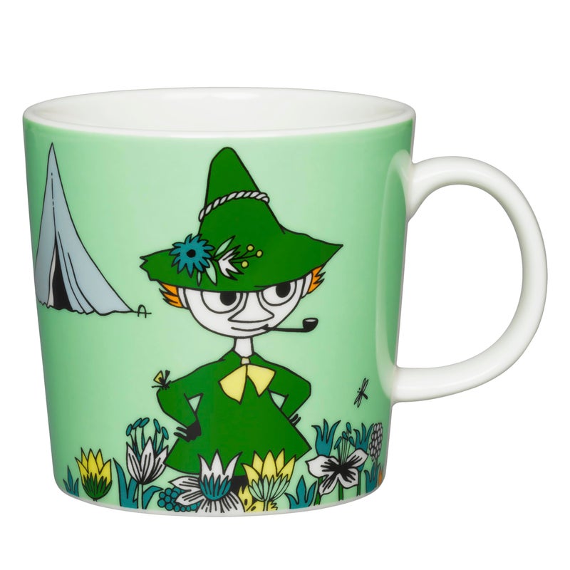 Arabia Moomin Mug 10oz Snufkin Green