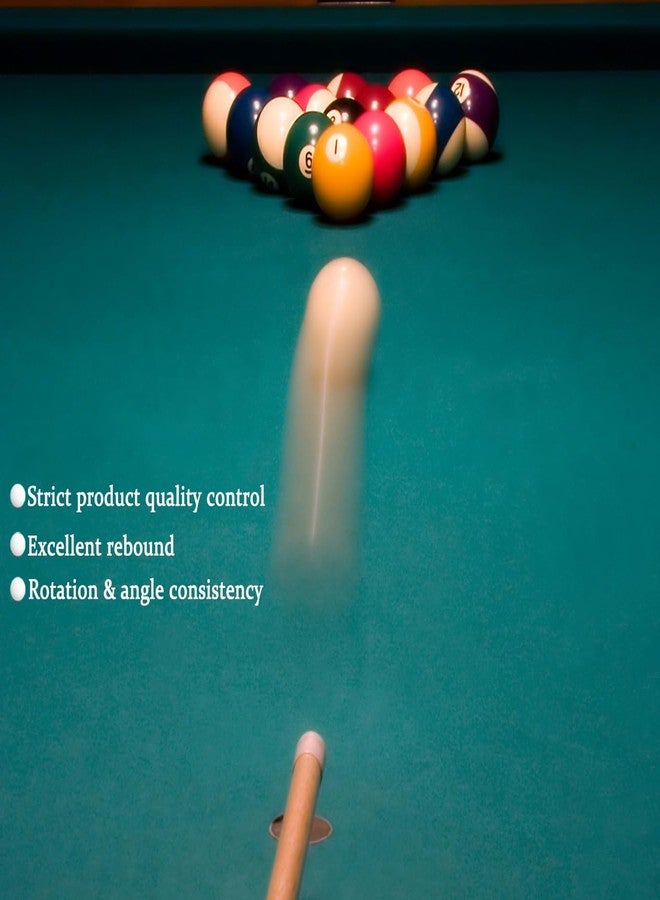 Kolti Billiard Cue Ball, AAA-Grade PRO 6 Dot & No Dot Pool Cue Training Ball, 2-1/4" Standard Size, Phenolic Resin - Image 3