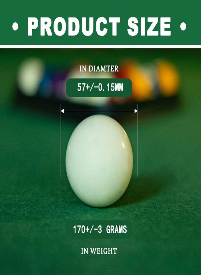 Kolti Billiard Cue Ball, AAA-Grade PRO 6 Dot & No Dot Pool Cue Training Ball, 2-1/4" Standard Size, Phenolic Resin - Image 5