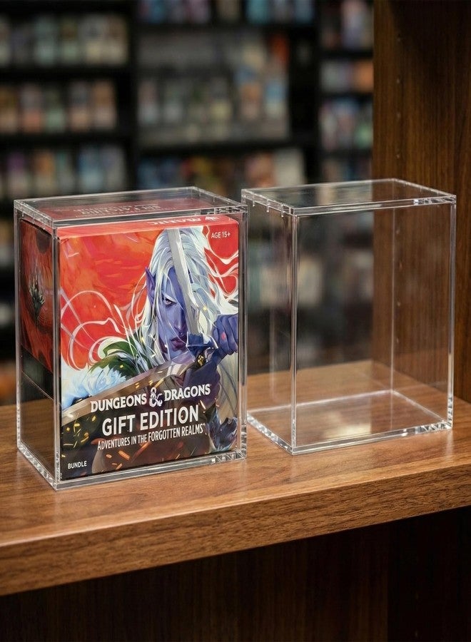 علبة عرض مغناطيسية أكريليك متوافقة مع حزم وإصدارات هدايا لعبة ماجيك: ذا غاذرينغ (MTG) - صندوق حماية شفاف سميك للغاية 5 مم مع حماية من الأشعة فوق البنفسجية - لا يحتاج إلى تجميع (الأبعاد الداخلية 7.5 بوصة × 3.55 بوصة × 6.6 بوصة) - Image 5