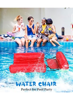 LB Inflatable Water Hammock Pool Float Floating Bed Lounge Chair Foldable Floating Row Chair Beach Swimming Pool Seat for Indoor Outdoor  - Image 2