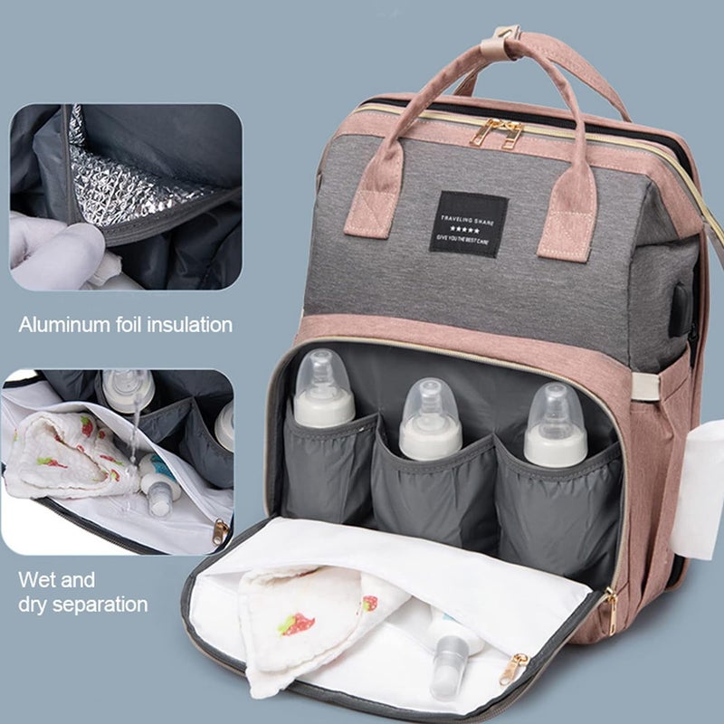 Multi-function waterproof baby backpack Black - Image 2