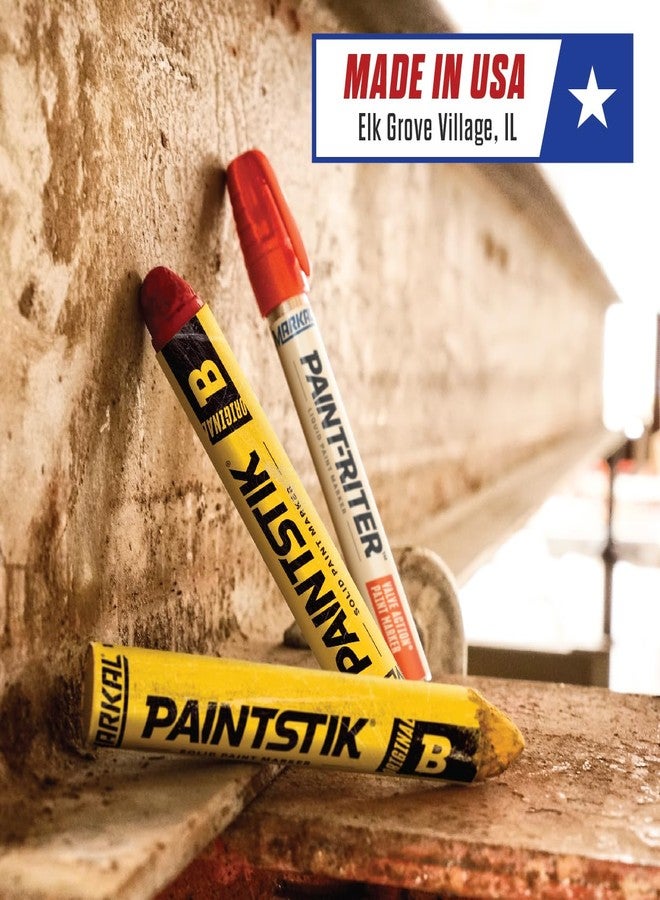 Markal 80223 B Paintstik Solid Paint Ambient Surface Marker, Black (Pack of 12) - Image 5