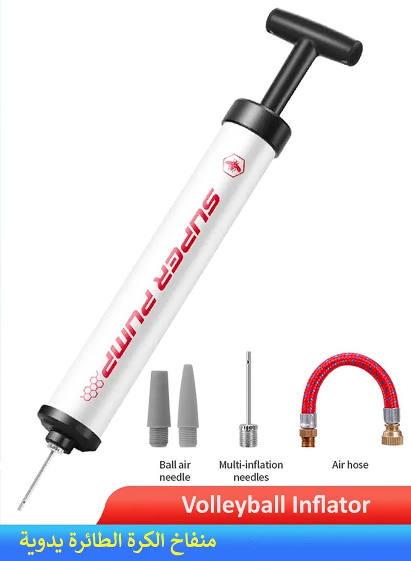 Super Fast-Inflating Air Pump For Volleyball - Premium Quality, Portable, Manual, Compact Size | Multiple Needles and Hose - Image 1