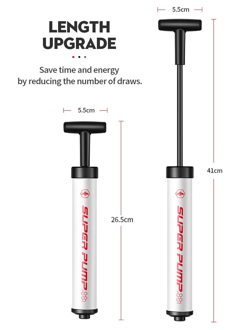 Super Fast-Inflating Air Pump For Volleyball - Premium Quality, Portable, Manual, Compact Size | Multiple Needles and Hose - Image 4