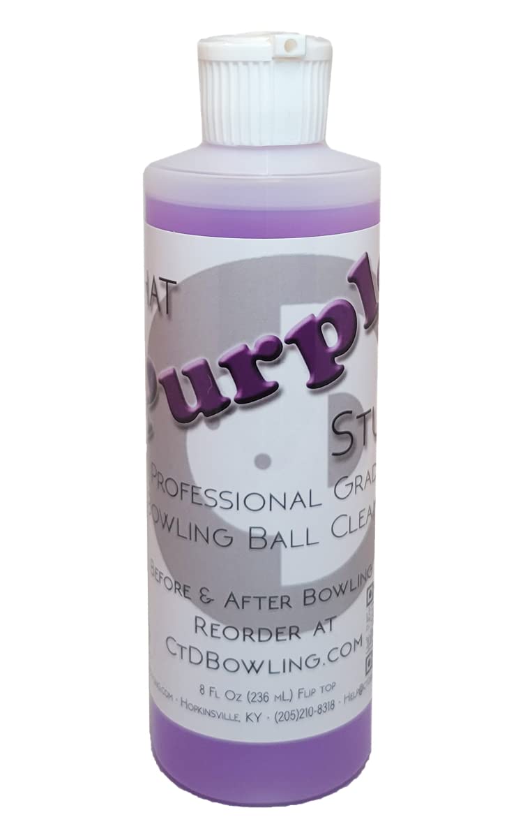 Creating the Difference That Purple Stuff Bowling Ball Cleaner | USBC Approved | Removes Dirt & Oil | Bowling Ball Cleaner | Bowling Supplies (8oz (Flip)) - Image 1