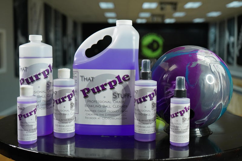 Creating the Difference That Purple Stuff Bowling Ball Cleaner | USBC Approved | Removes Dirt & Oil | Bowling Ball Cleaner | Bowling Supplies (8oz (Flip)) - Image 5