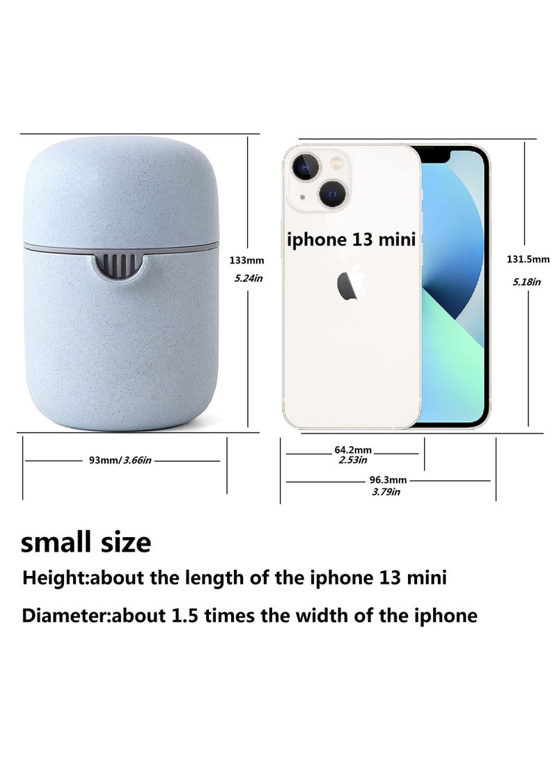 Excefore Citrus Juicer Simple Manual Lemon juicer squeezer Small Portable Lime Orange Juicer Cup with Two Ways of Use for Different Fruits - Image 5