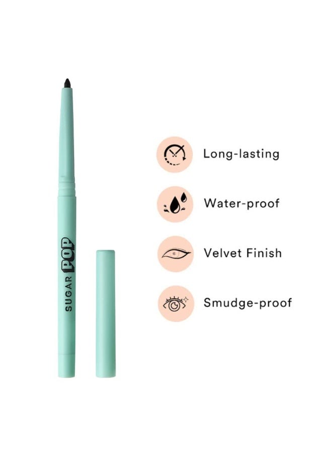 SUGAR POP Eye Combo 01 Longwear Natural Kajal 01 Black 0.35g + Waterproof Eyeliner Pencil 1.2 g- Black - Image 2