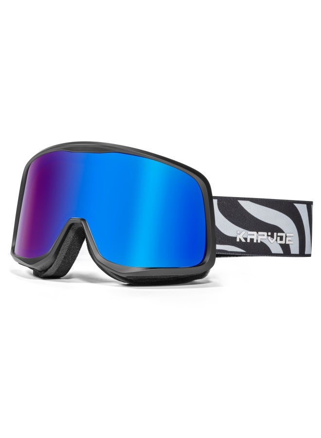 New Ski Goggles Large Cylindrical Windproof Fog-proof Goggles Outdoor Sports Skiing Large Field Of View Goggles