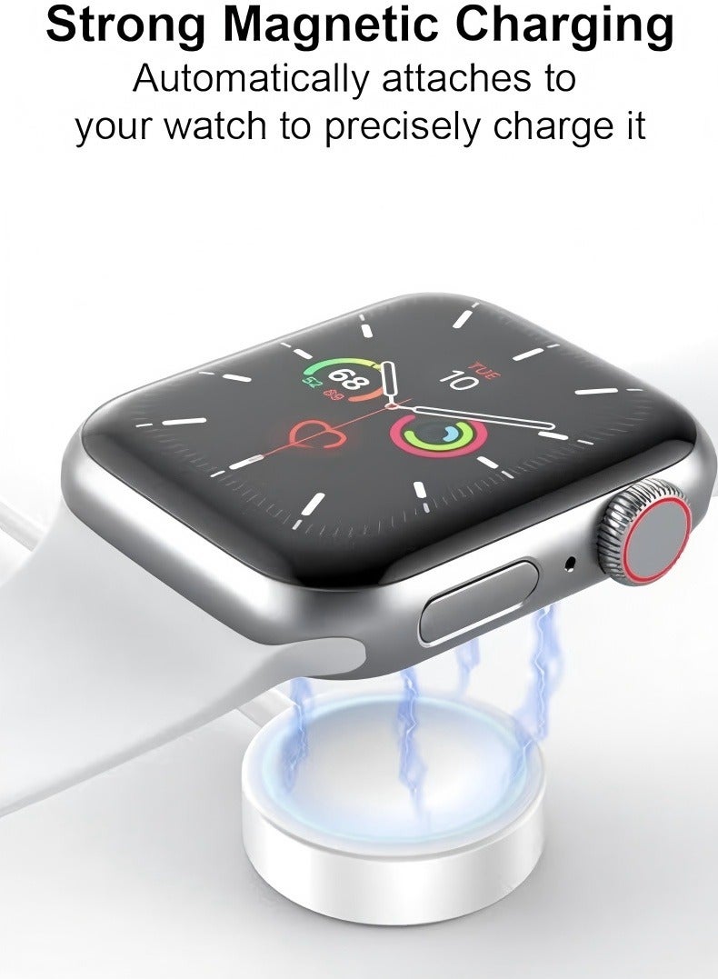 Changer Fast Charging USB C Watch Charger Cord Compatible for Apple Watch, Magnetic Watch Charging Cable Compatible for Watch Series 9/8/7/Ultra/Ultra2/SE2/6/5/4/3/2/1/SE1, Type C Cord, 1M - Image 4