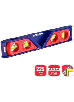 WORKPRO WP262028 225 mm Angle Control Torpedo Spirit Level  - Image 2