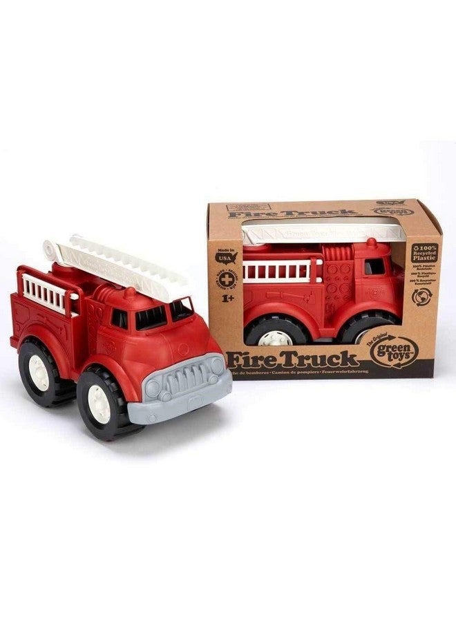 Green Toys Fire Truck - BPA , Phthalates Free Imaginative Play Toy for Improving Fine , Gross Motor Skills. for Kids,Red - Image 3