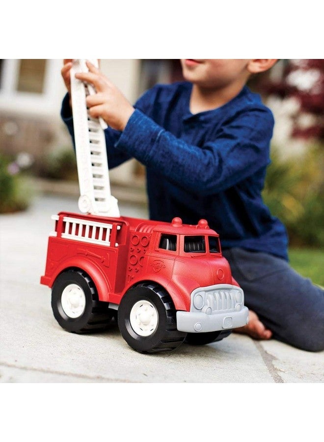 Green Toys Fire Truck - BPA , Phthalates Free Imaginative Play Toy for Improving Fine , Gross Motor Skills. for Kids,Red - Image 5