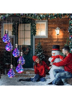 YHmall Colorful Lights Solar Wind Chimes For Outside, Hanging Lights For Women Grandma Mom Birthday, Christmas Decor For Outdoor Garden Balcony Bedroom Yard  - Image 2