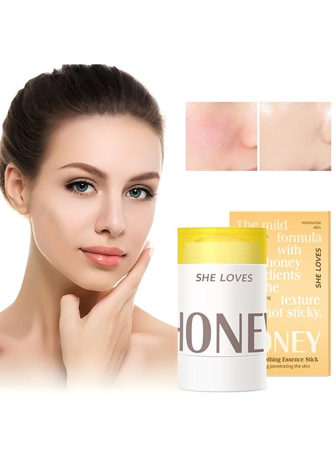 Sheloves Honey Soothing Essence Stick， Moisturizing Effective Soothing Refreshing Mild Penetrating to Smooth and Delicate the Skin and Sooth Redness on the Face and Neck 34g  - Image 1