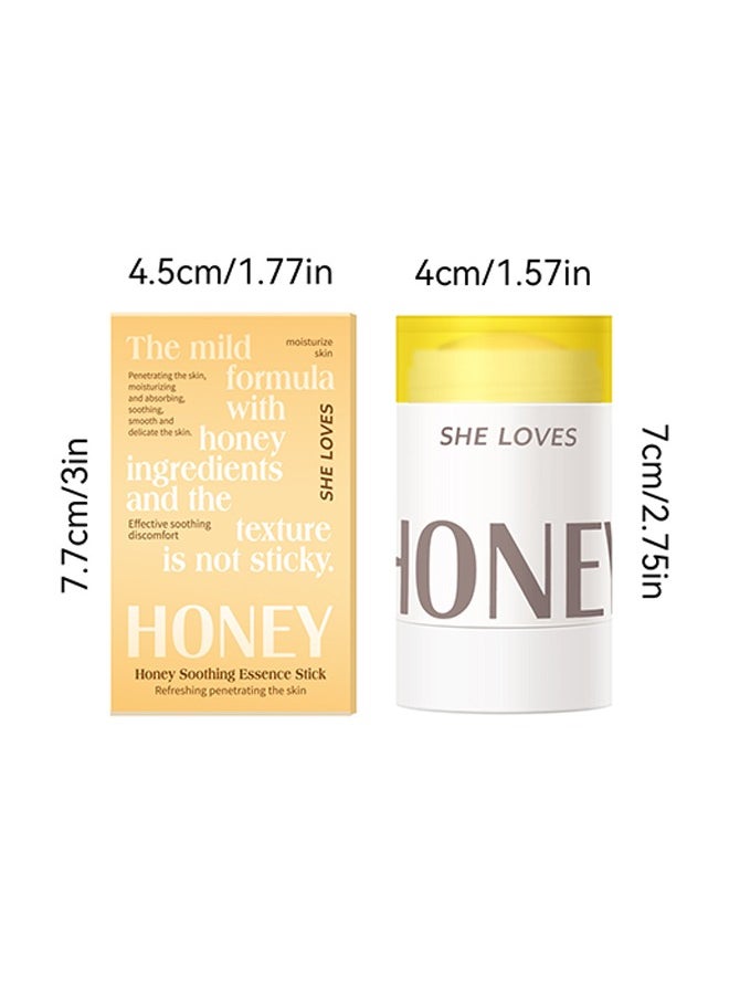 Honey Soothing Essence Stick， Moisturizing Effective Soothing Refreshing Mild Penetrating to Smooth and Delicate the Skin and Sooth Redness on the Face and Neck 34g
