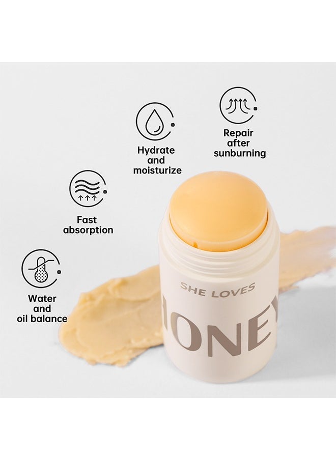 Sheloves Honey Soothing Essence Stick， Moisturizing Effective Soothing Refreshing Mild Penetrating to Smooth and Delicate the Skin and Sooth Redness on the Face and Neck 34g  - Image 2