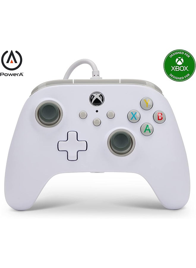 باور أيه وحدة تحكم سلكية PowerA - أبيض - Xbox One/Series X - Image 1
