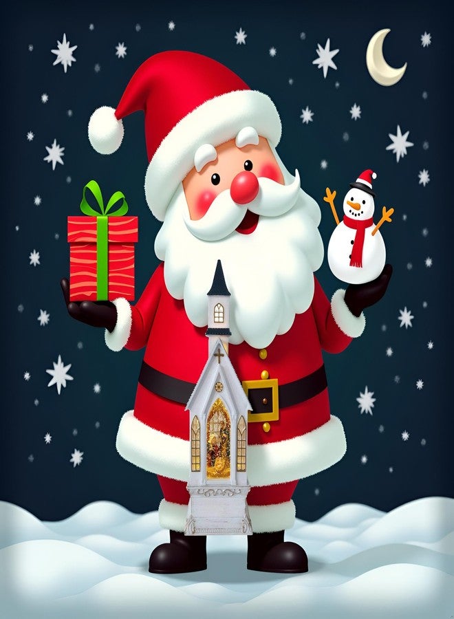 لايتأهيد مصباح كنيسة عيد الميلاد من لايت أهيد، مزين بمشهد ميلاد السيد المسيح، وإضاءة LED بيضاء دافئة متلألئة مع موسيقى و8 ألحان، لتزيين المنزل في عيد الميلاد. - Image 5